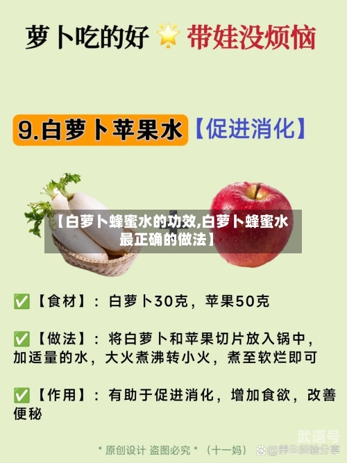 【白萝卜蜂蜜水的功效,白萝卜蜂蜜水最正确的做法】