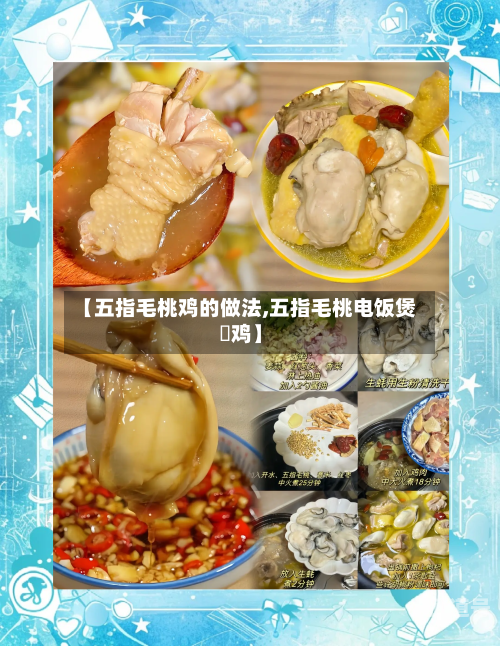 【五指毛桃鸡的做法,五指毛桃电饭煲焗鸡】