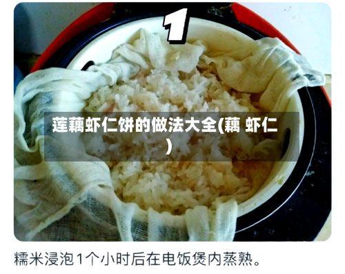 莲藕虾仁饼的做法大全(藕 虾仁)