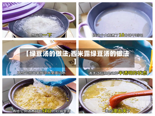 【绿豆汤的做法,西米露绿豆汤的做法】