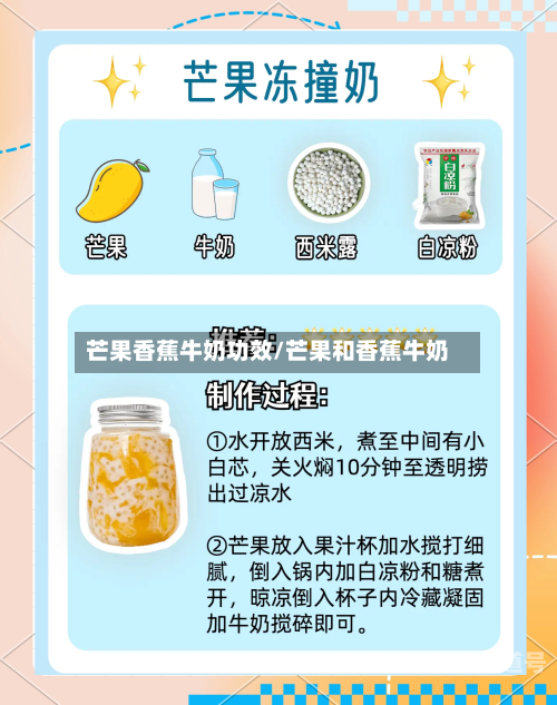 芒果香蕉牛奶功效/芒果和香蕉牛奶
