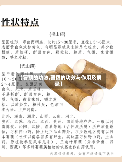 【薯蓣的功效,薯蓣的功效与作用及禁忌】
